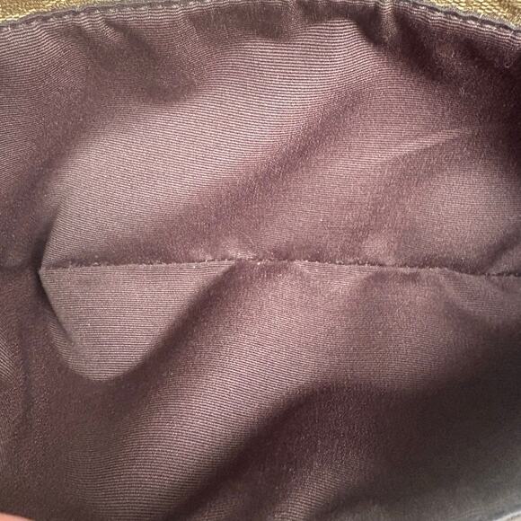 Coach Purse Signature East West Pop Crossbody Bag F52657 Brown Gold - Picture 11 of 16